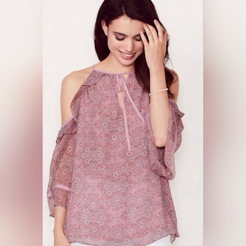 Floral Pink Off-Shoulder Top